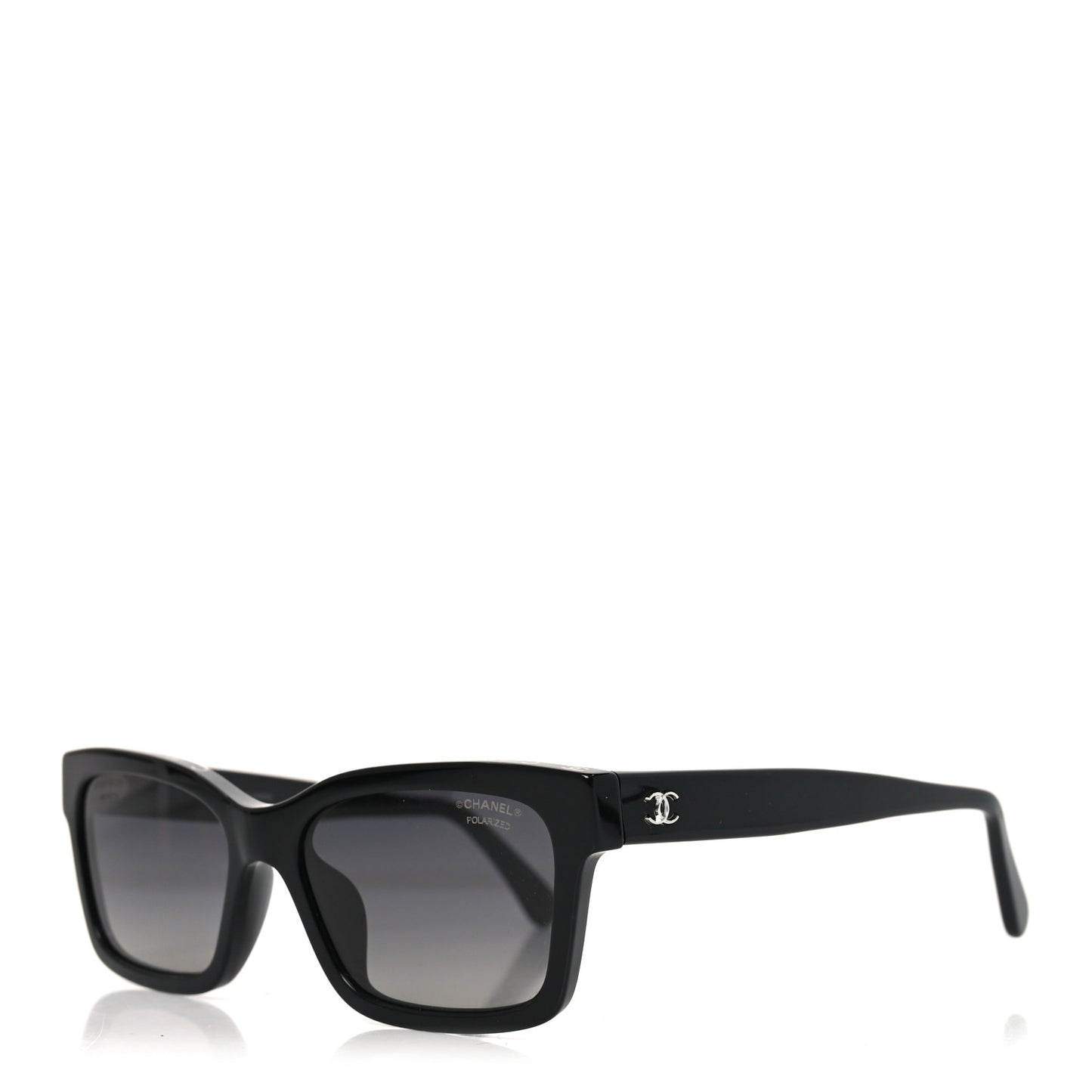 Acetate Polarized Square Sunglasses 5417-A Black