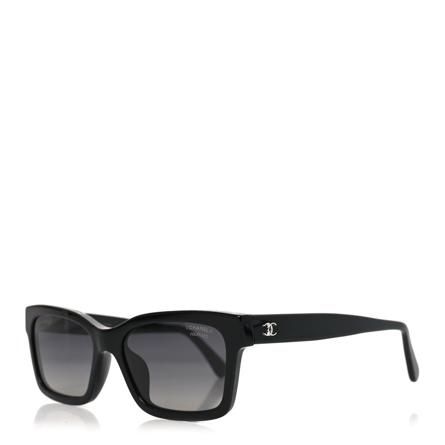 Chanel Acetate Polarized Square Sunglasses 5417-A Black 1 of 8