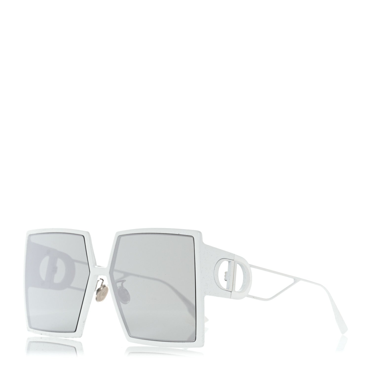 Christian Dior Square Mirrored 30 Montaigne Sunglasses White 1 of 9