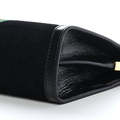 Gucci Suede Patent GG Web Small Ophidia Chain Shoulder Bag Black 9 of 9
