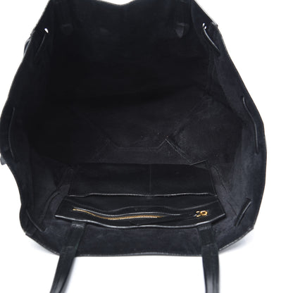 Celine Soft Grained Calfskin Small Belt Cabas Phantom Black 5 of 14