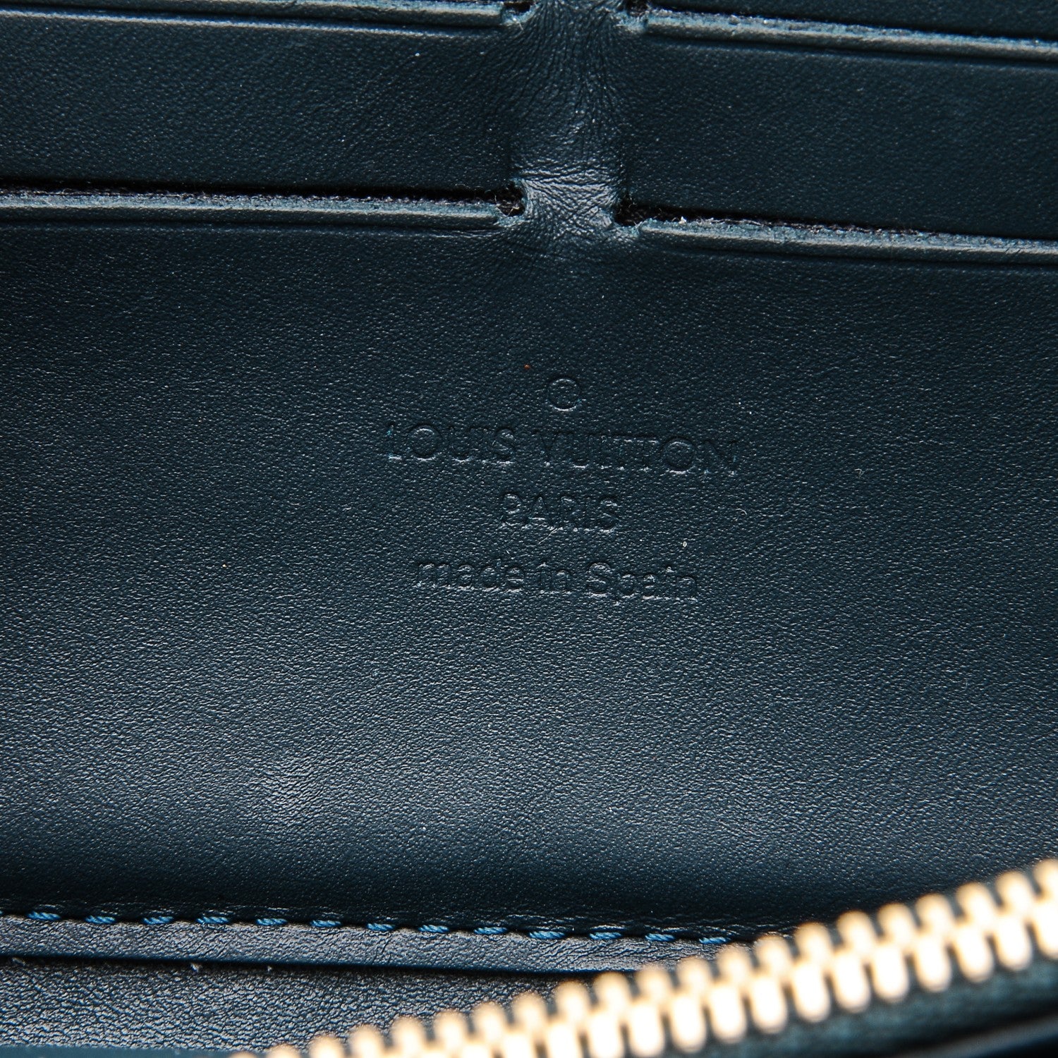 Louis Vuitton Vernis Zippy Wallet Blue Nuit 9 of 10
