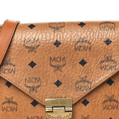 MCM Visetos Patricia Crossbody Bag Cognac 7 of 11