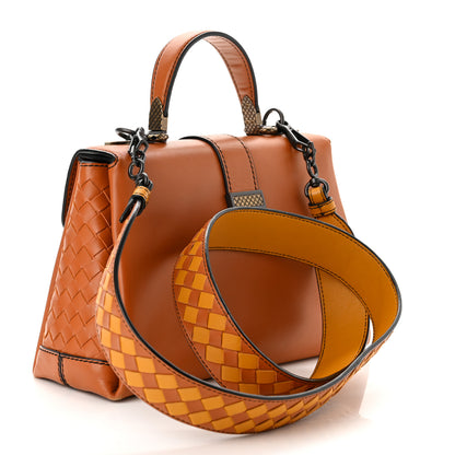 Bottega Veneta Nappa Small Piazza Bag Terracota 3 of 9