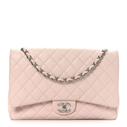 Chanel Caviar Maxi Double Flap Light Pink 1 of 9