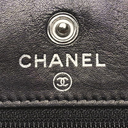Chanel Calfskin Quilted Cambon Wallet on Chain WOC Black 6 of 13