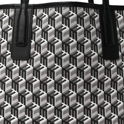 MCM Visetos Medium Liz Reversible Shopper Tote Black 12 of 16