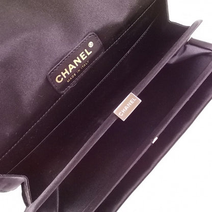 Chanel Satin Bow Clutch Black 5 of 9