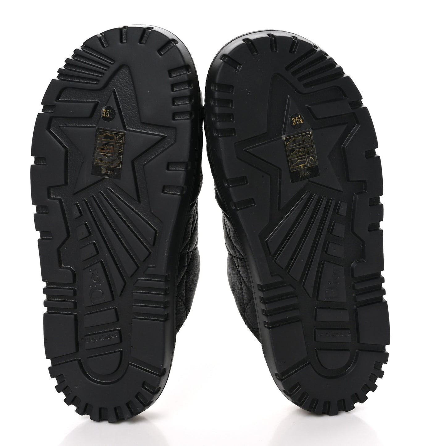 Calfskin Cannage Dtwist Espadrille Platform Sandals 35.5 Black