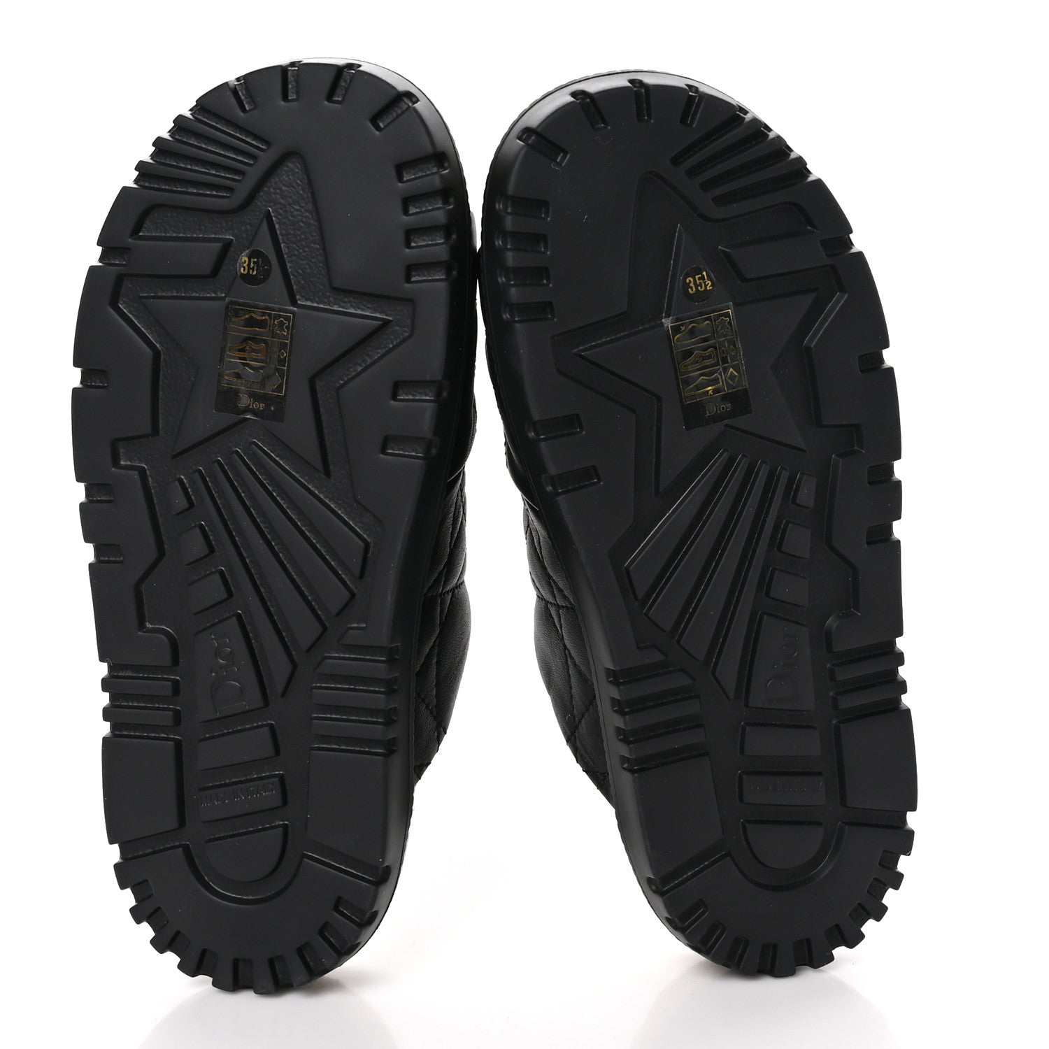 Christian Dior Calfskin Cannage Dtwist Espadrille Platform Sandals 35.5 Black 5 of 9