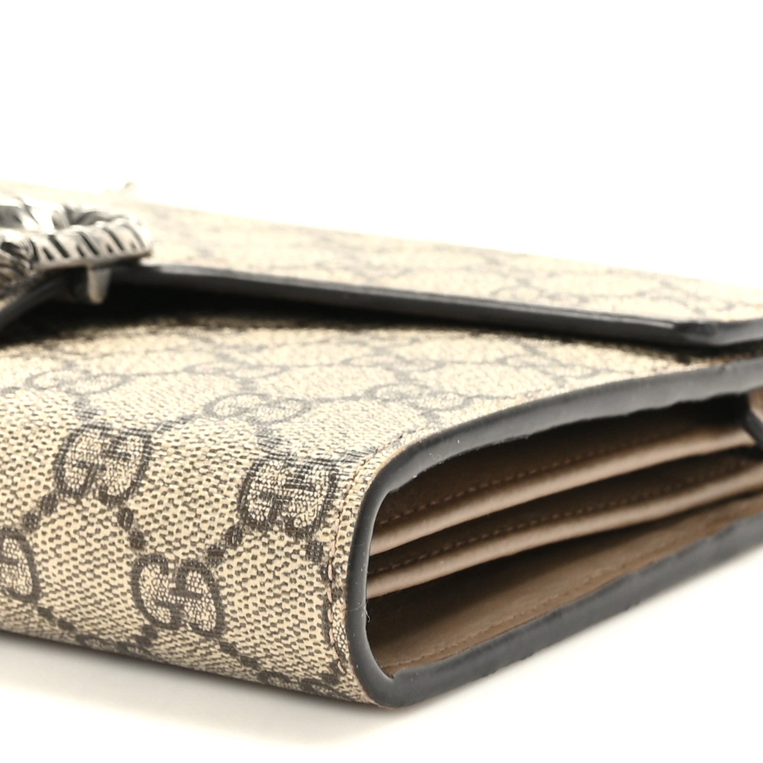 Gucci GG Supreme Monogram Mini Dionysus Chain Wallet Beige Taupe 9 of 9
