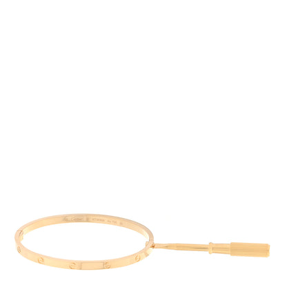 Cartier 18K Yellow Gold Small LOVE Bracelet 17 7 of 8