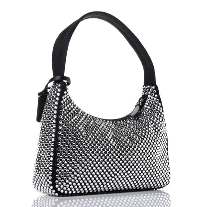 Prada Satin Crystal Mini Re-Edition 2000 Bag Cristal 3 of 9