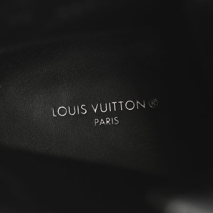 Louis Vuitton Calfskin Monogram Denim Laureate Platform Desert Boots 38 Grey 8 of 10