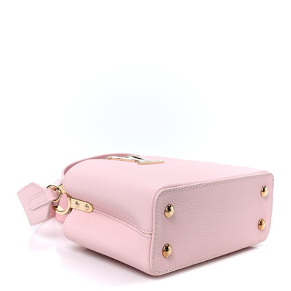 Louis Vuitton Taurillon Marble Capucines Mini Pink 3 of 8