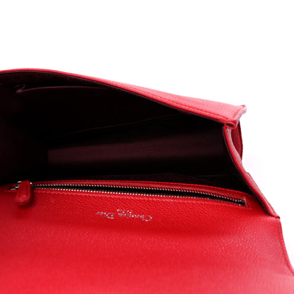 Christian Dior Grained Calfskin Small Diorama Flap Bag Red 5 of 10