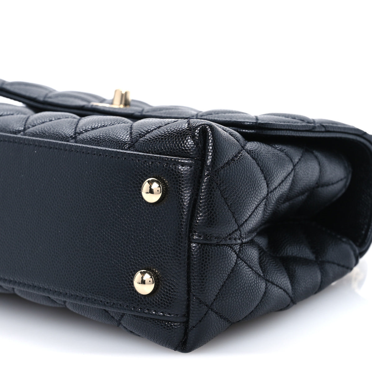 Chanel Caviar Quilted Mini Coco Handle Flap Black 10 of 11