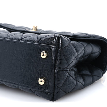 Chanel Caviar Quilted Mini Coco Handle Flap Black 10 of 11