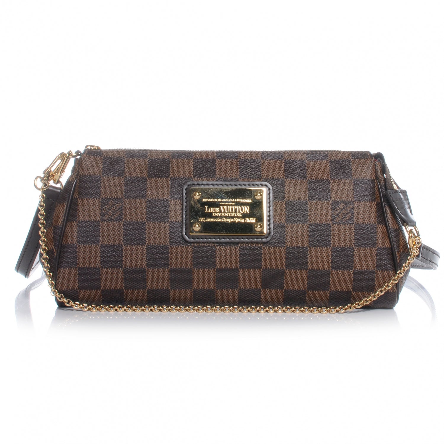Louis Vuitton Damier Ebene Eva Clutch 1 of 7