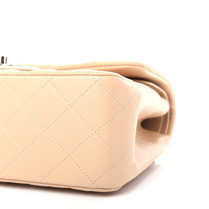 Chanel Caviar Quilted Jumbo Double Flap Light Beige 9 of 10