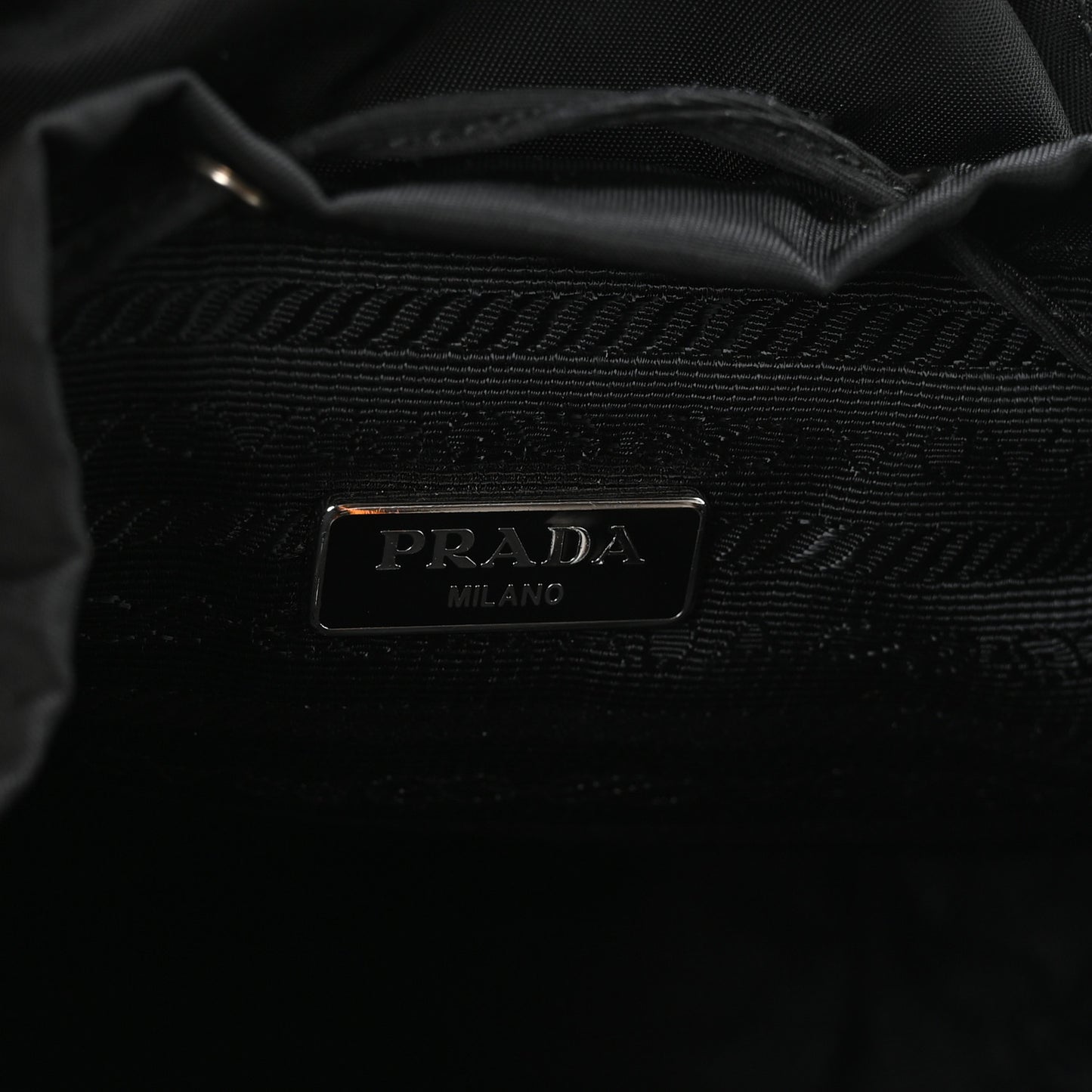 Nylon Vela Mini Crossbody Backpack Black