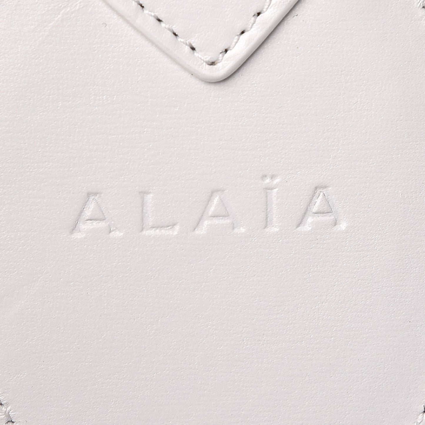 Lux Calfskin Laser Cut Rose-Marie 19 Bag White