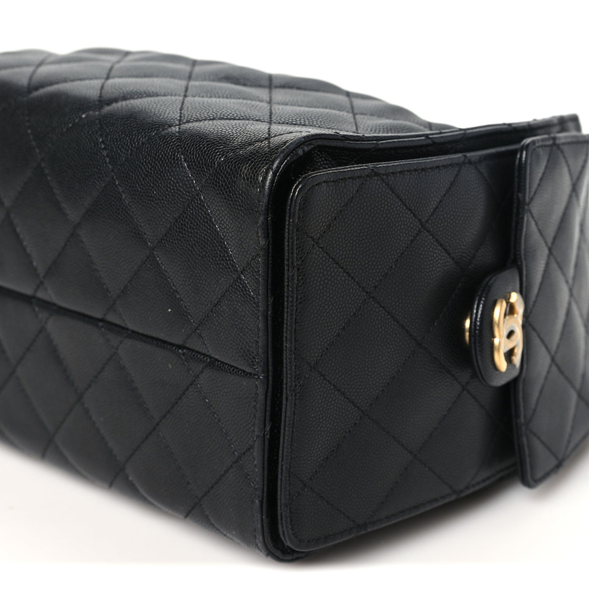 Caviar Quilted Small Chanel 25 Handbag Black