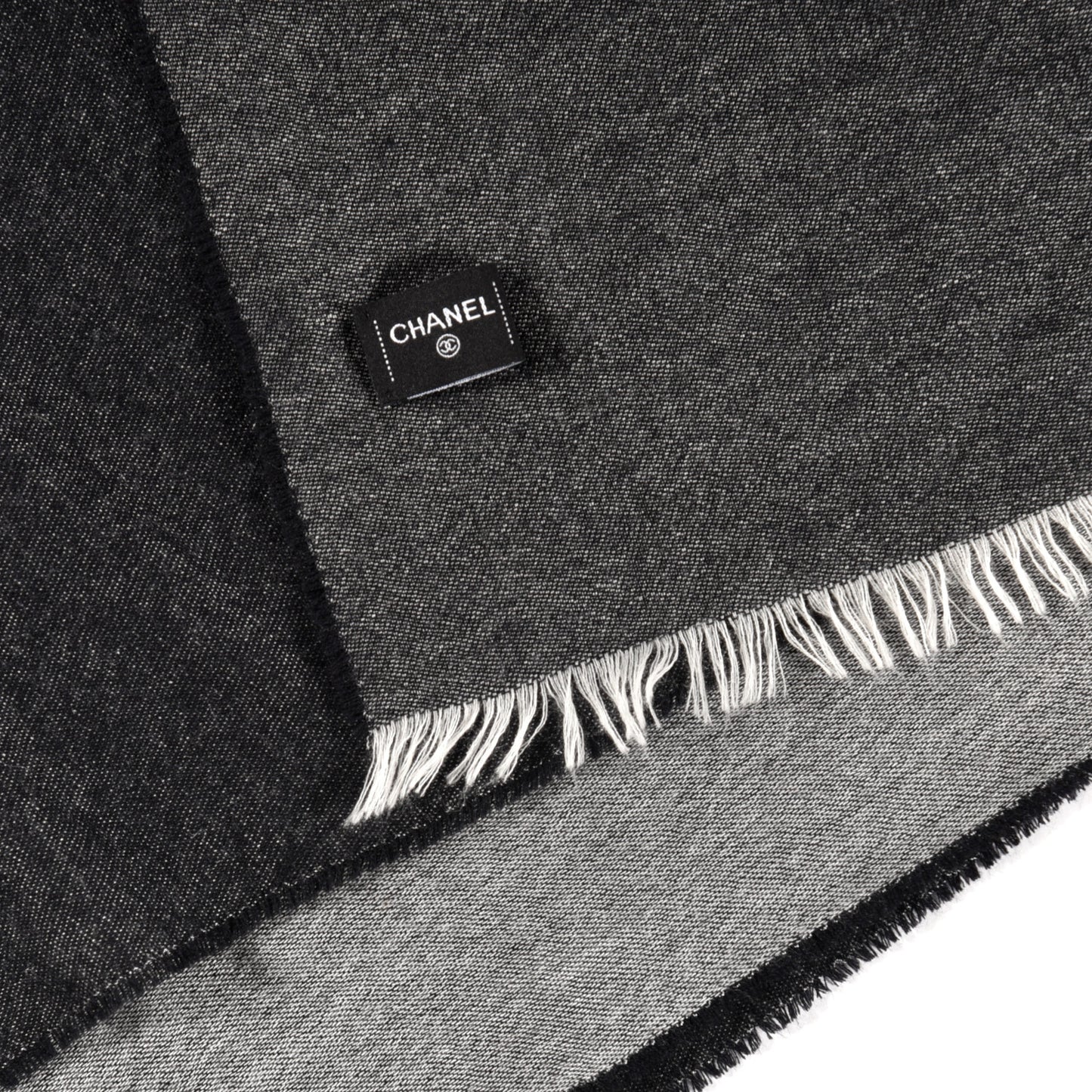 Cashmere CC Logo Stole Black