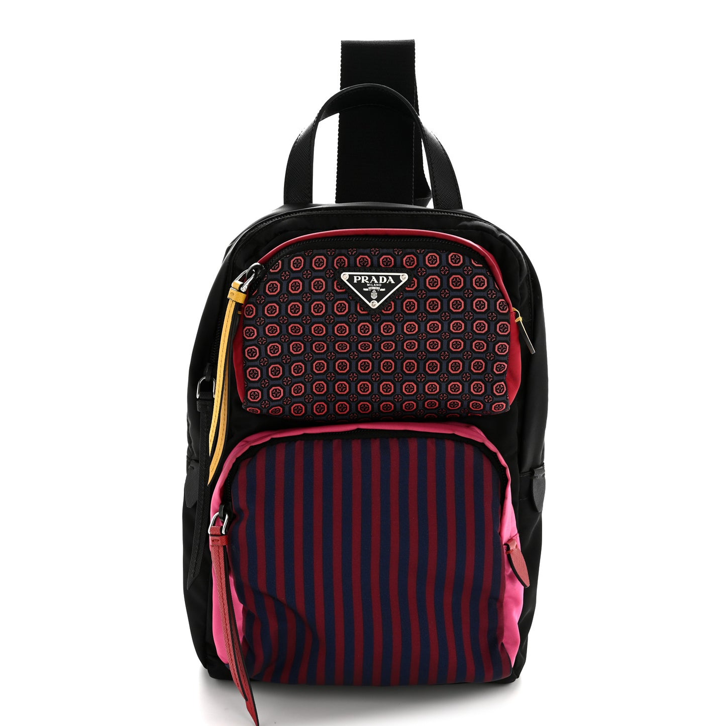 Tessuto Stampato Nylon Otta Print Sling Backpack Pink Multicolor