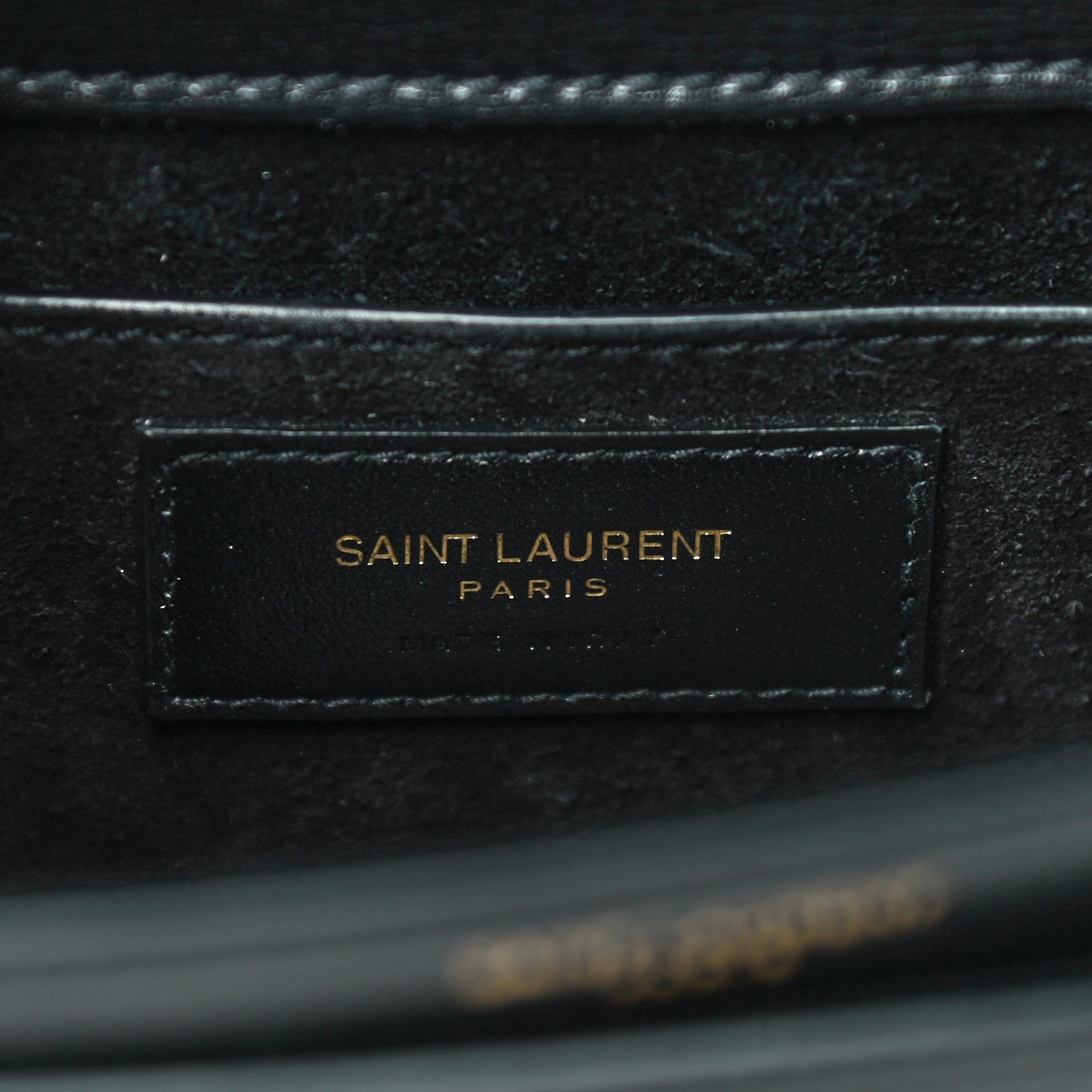 Saint Laurent Smooth Calfskin Medium Monogram Sunset Satchel Black 6 of 11