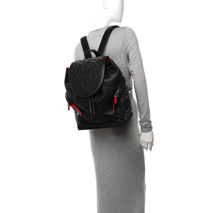 Christian Louboutin Calfskin Spiked Explorafunk Backpack Black 2 of 12