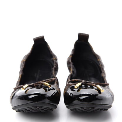 Louis Vuitton Monogram Flirty Ballerina Flats 36 Black 2 of 10