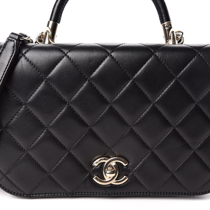 Chanel Lambskin Small Carry Chic Flap Black 8 of 13