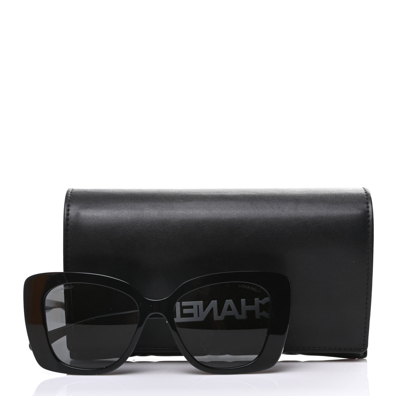 Chanel Acetate Strass Square Sunglasses 5422-B-A Black White 8 of 8
