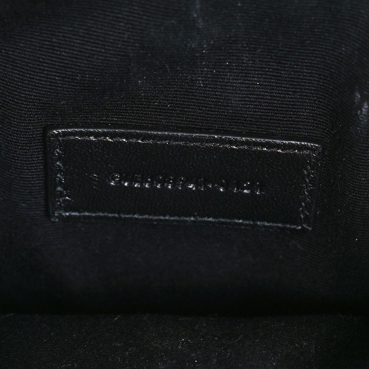 Grained Lambskin Quilted Mini Becky Double Zip Bag Black
