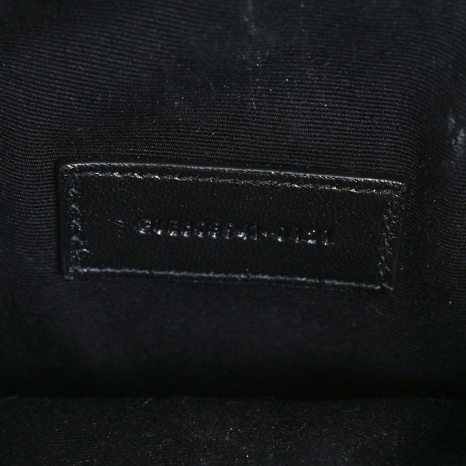 Saint Laurent Grained Lambskin Quilted Mini Becky Double Zip Bag Black 9 of 13