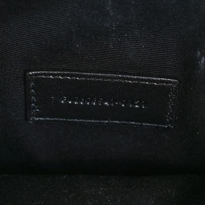 Saint Laurent Grained Lambskin Quilted Mini Becky Double Zip Bag Black 9 of 13
