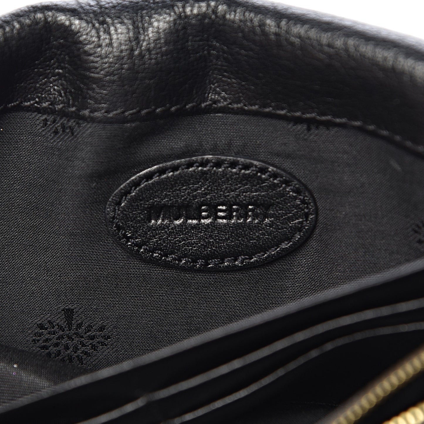 Grainy Print Bayswater Clutch Wallet Black