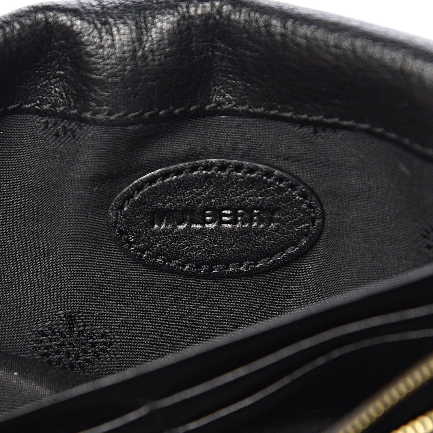 Mulberry Grainy Print Bayswater Clutch Wallet Black 6 of 13