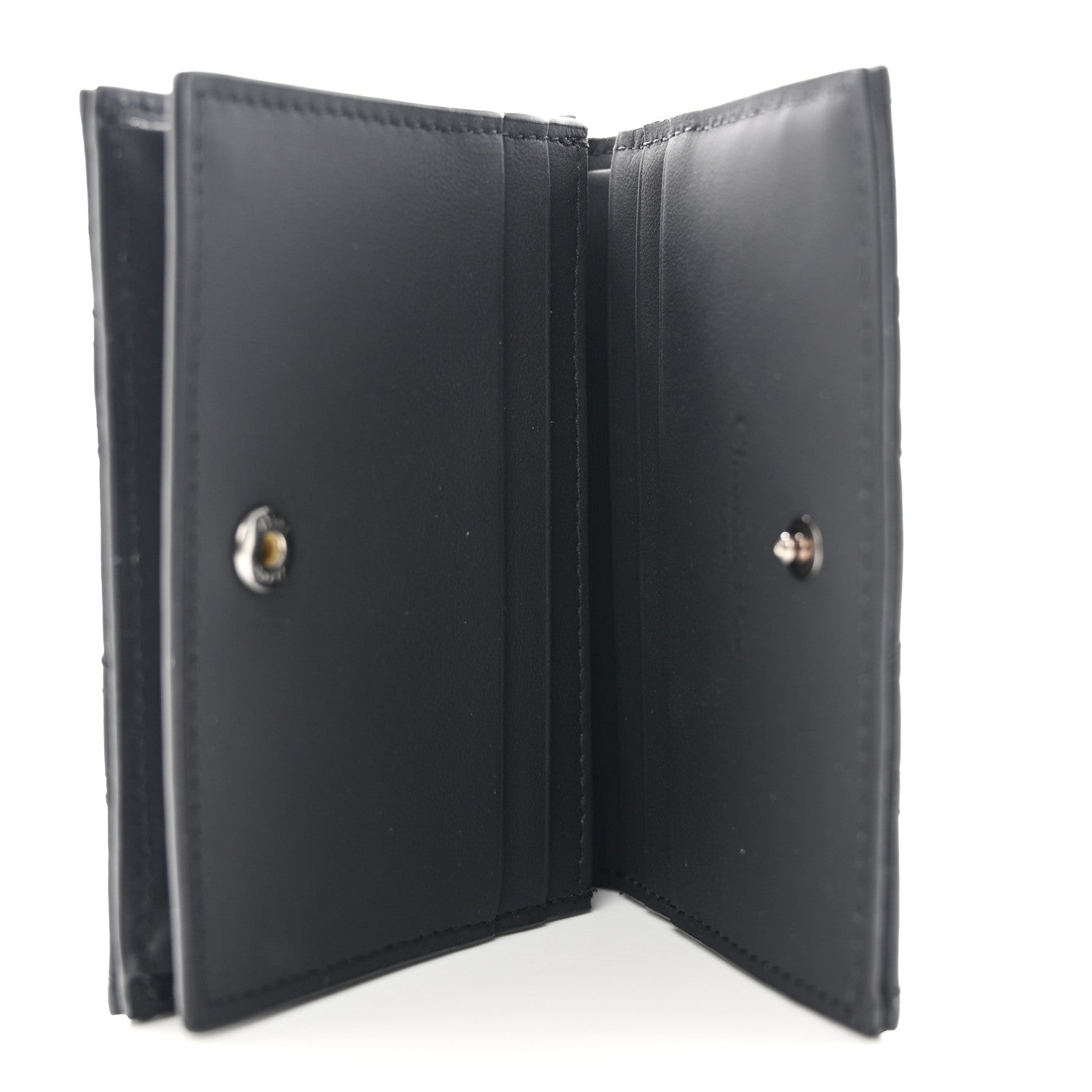 Christian Dior Ultra Matte Calfskin Small Lady Dior Flap Card Holder Black 5 of 7