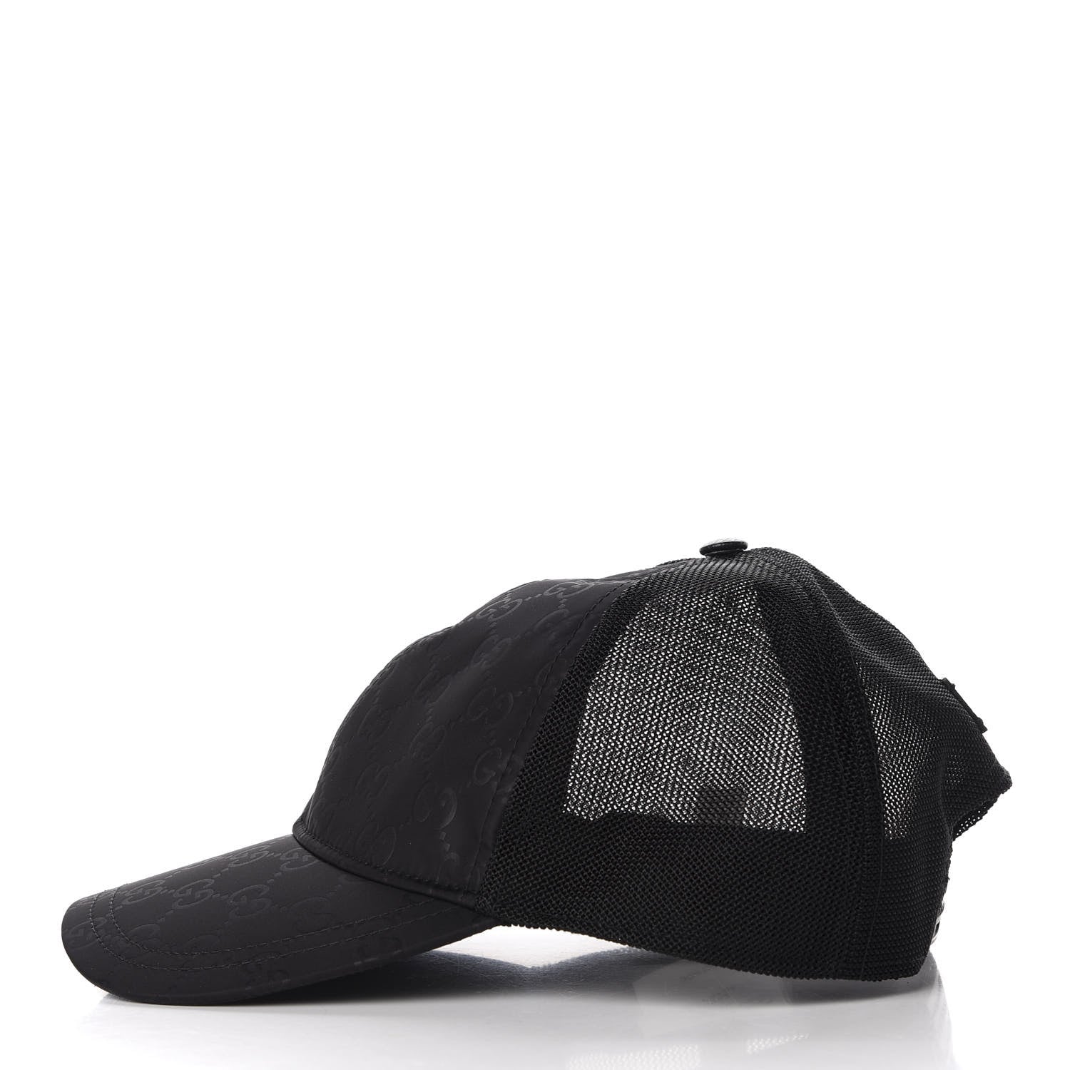Gucci Nylon Monogram Baseball Hat XL Black 5 of 7