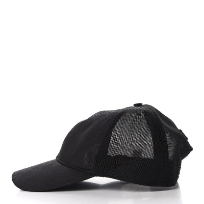 Gucci Nylon Monogram Baseball Hat XL Black 5 of 7