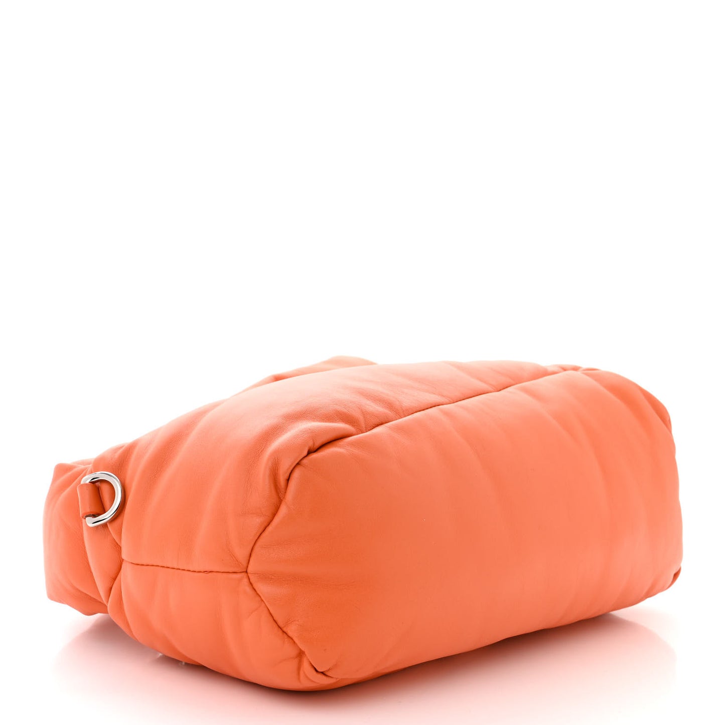 Shiny Nappa Puffer Puzzle Hobo Orange