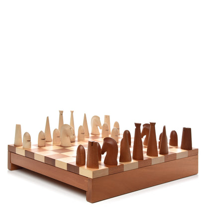 Hermes Sycamore Mahogany Wood Samarcande Chess Game 1 of 5