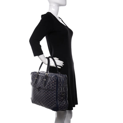 Goyard Goyardine Ambassade MM Briefcase Navy 2 of 10