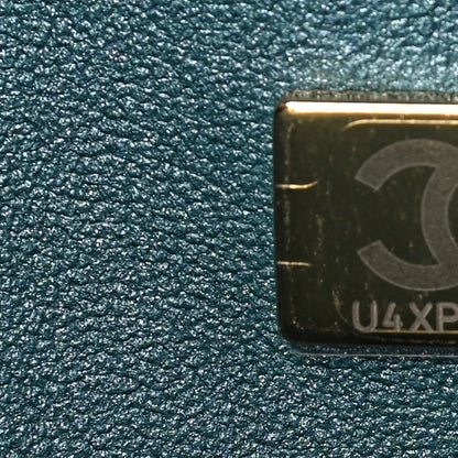 Chanel Iridescent Caviar Quilted Medium Double Flap Green 7 of 10