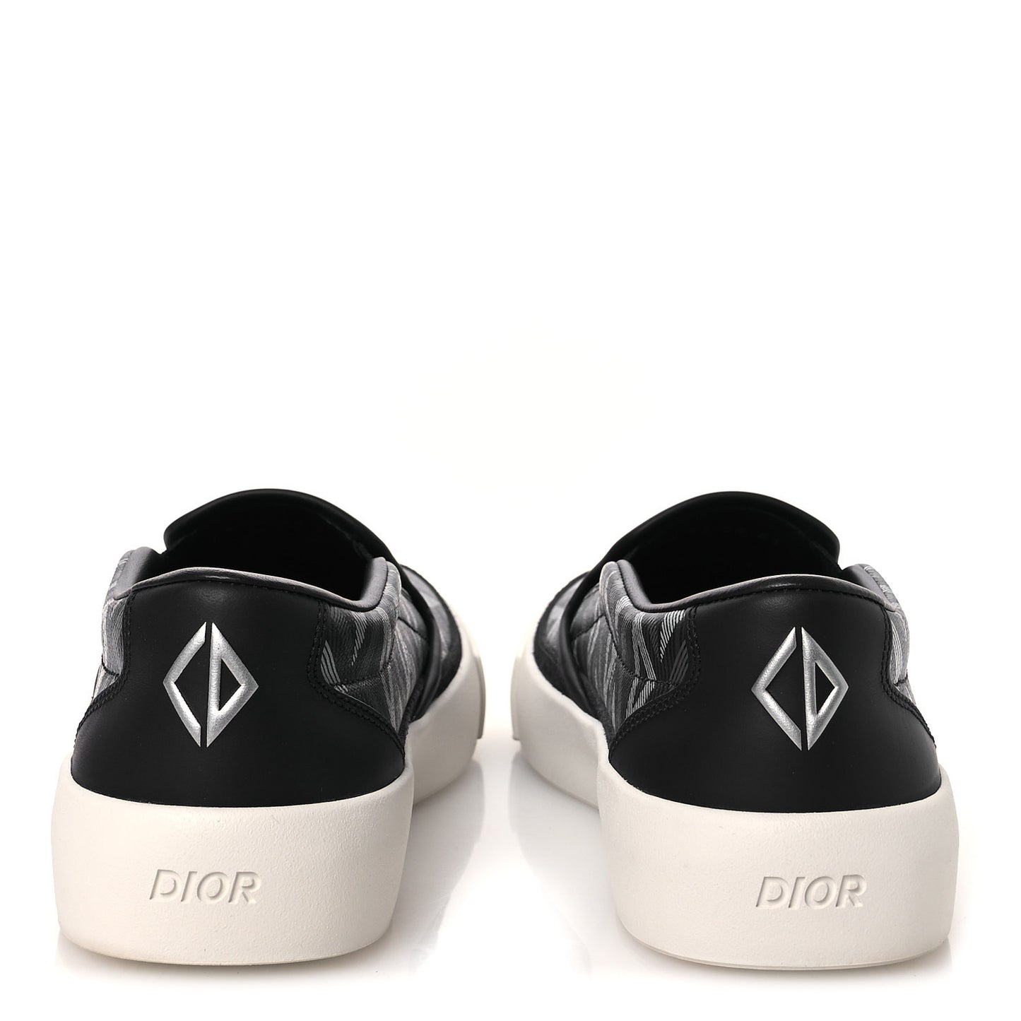 Canvas CD Diamond Mens Slip On Sneakers 41 Navy