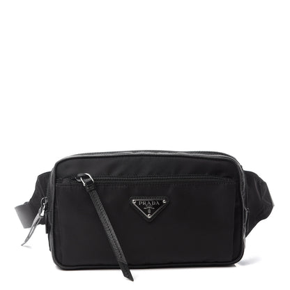 Prada Tessuto Nylon Saffiano Belt Bag Black 1 of 11