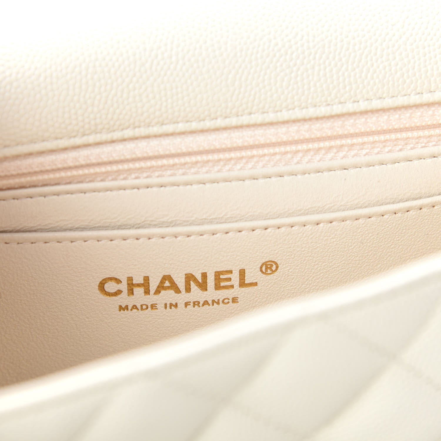 Chanel Caviar Quilted Mini Rectangular Flap White 8 of 11
