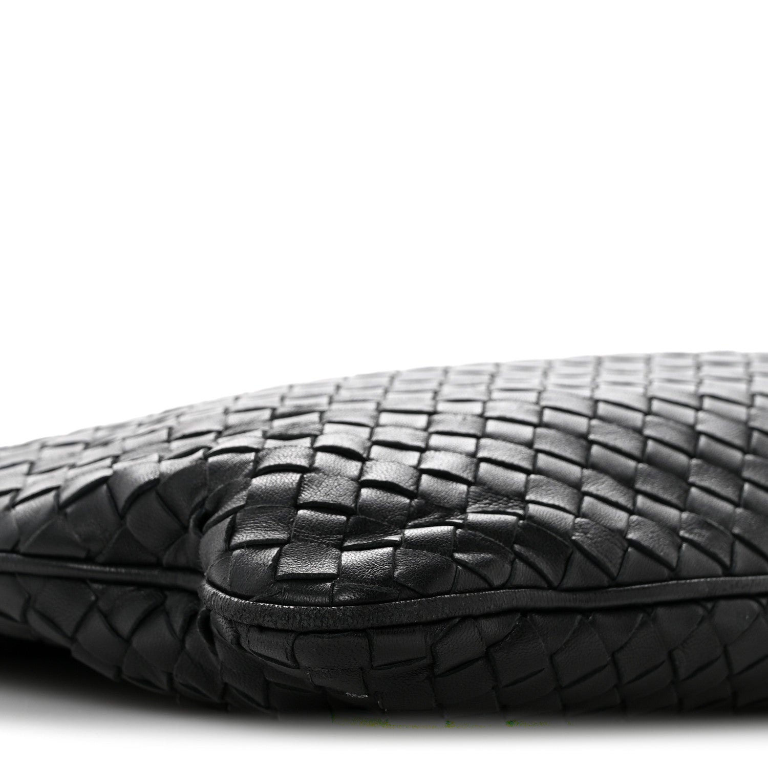Bottega Veneta Nappa Intrecciato Flat Shoulder Bag Black 9 of 15